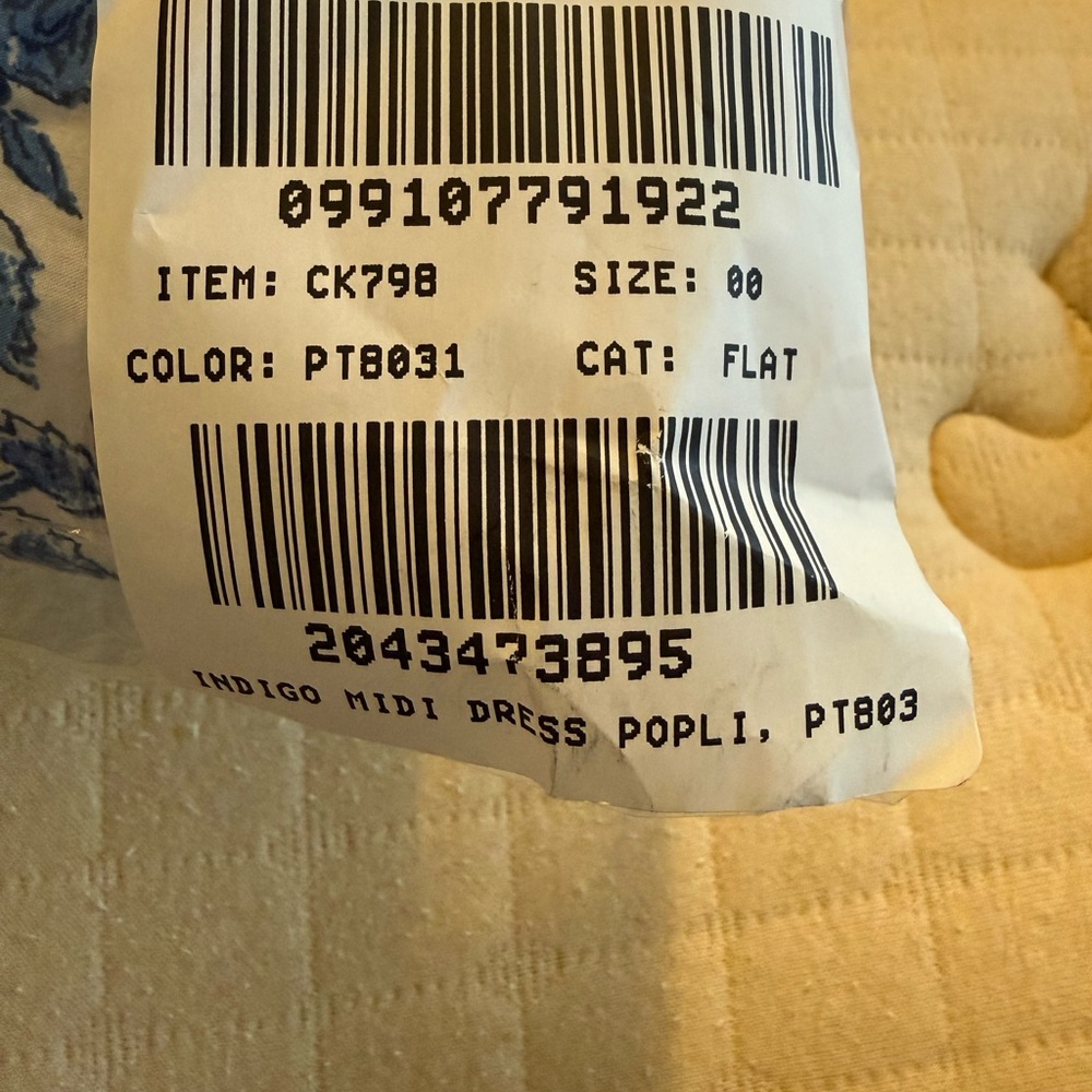 J. Crew Blue and White Floral Paisley Maxi Dress - Picture 7 of 7